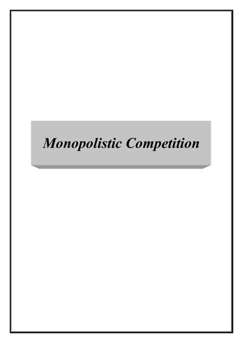 Image result for Monopolistic Competition Symbol