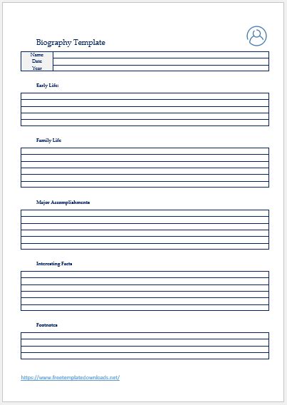 Image result for Personal Biography Examples