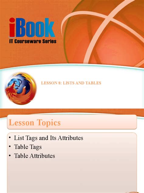 HTML List and Table に対する画像結果