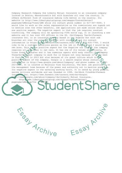 Afbeeldingsresultaten voor Company Research Assignment Example