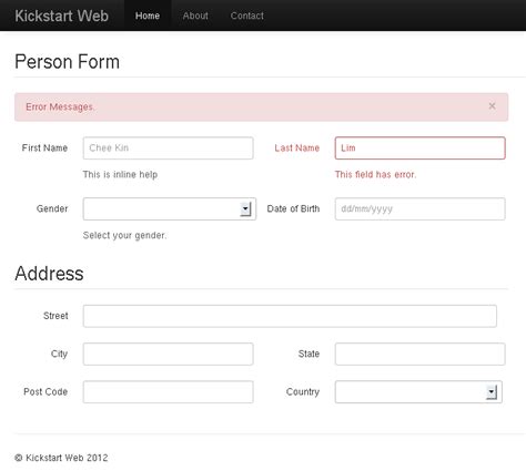 Image result for Horizontal Form Layout Bootstrap