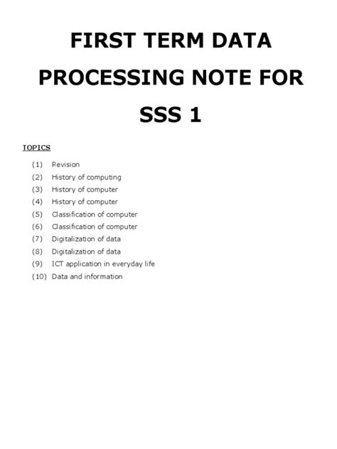 Image result for Computer Processing Note