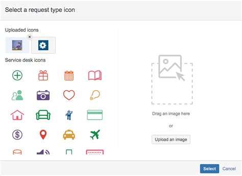 Toradh íomhá ar Service Request Management Icon