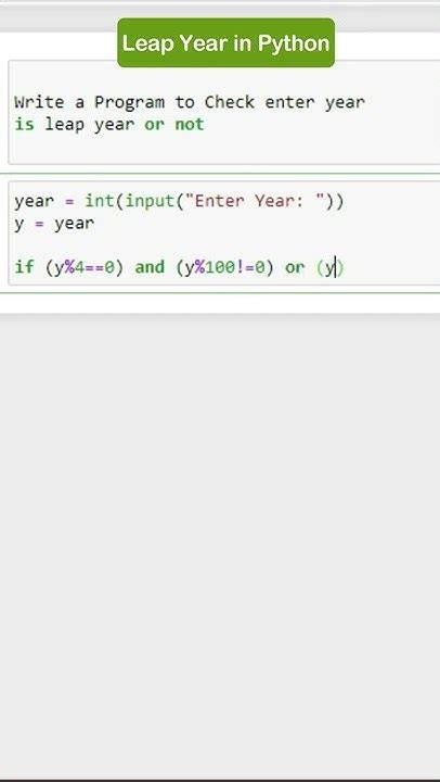 Image result for Python Programming Leap Year and Month