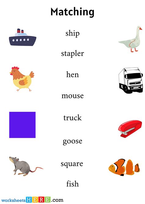 Matching Objects Worksheets に対する画像結果