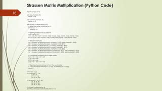 Image result for Strassen Matrix Multiplication Code in Java