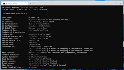 Toradh íomhá ar Cmd Specs Command