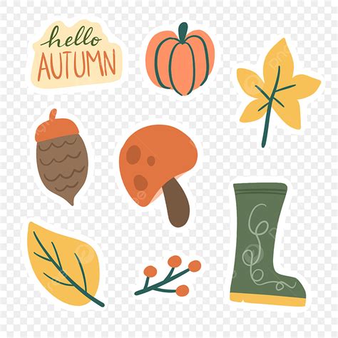 Toradh íomhá ar Fall Stickers in a Line