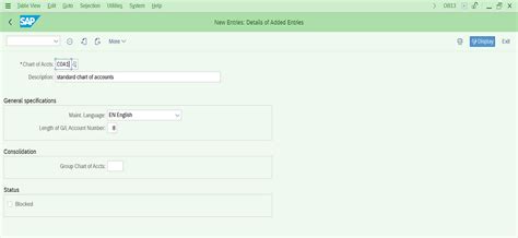 Image result for Chart of Accounts Tcode in SAP