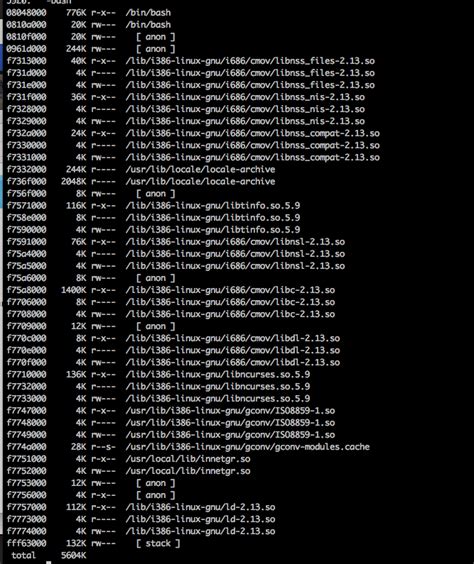 Image result for Process Address Space for 64-Bit Systems Linux