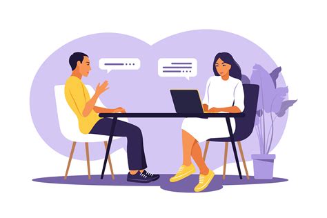 Résultat d’images pour Job Interview Conversation Vector Images