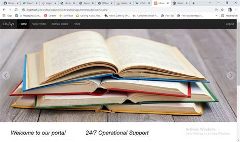 Toradh íomhá ar Simple Library