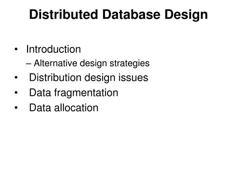 Image result for Distributed Database Design