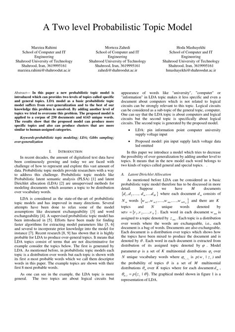 Image result for Probabilistic Topic Modelling