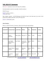 SQL=SELECT Statement Syntax に対する画像結果