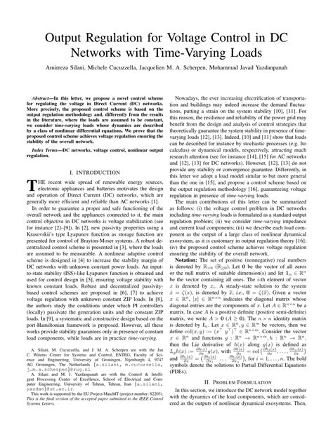 Image result for Output Regulation Control