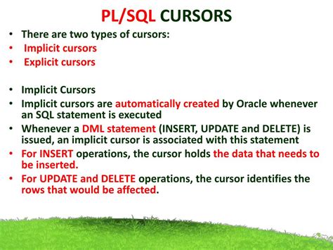 Image result for Cursor in PL SQL NICL