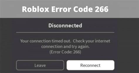 Roblox Disconnected Error Code 266 に対する画像結果