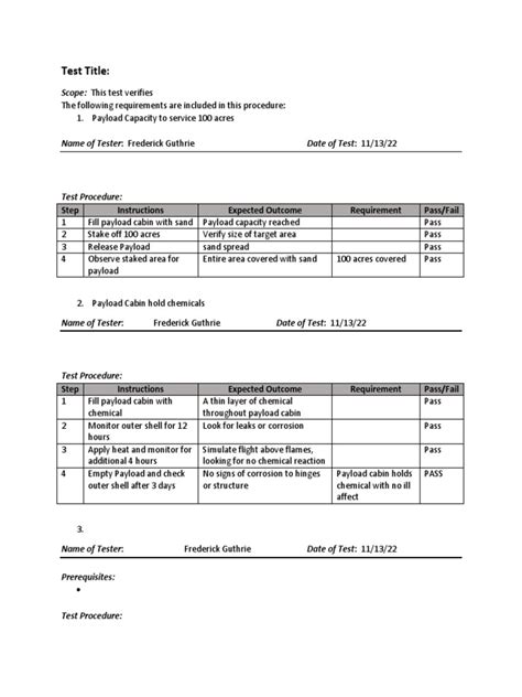 Engineering Test Procedure Template に対する画像結果