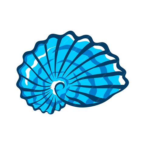 Image result for Blue Sea Shell Vector
