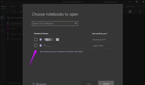 Cannot Open OneNote Notebook に対する画像結果