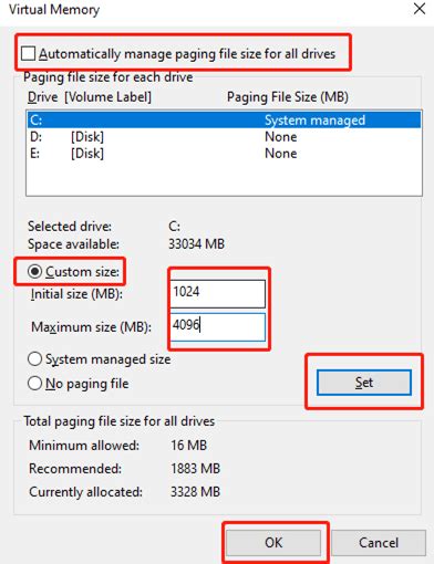 Afbeeldingsresultaten voor Increase Virtual Memory Windows 10