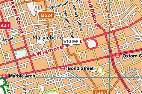 Image result for W1G Postcode Map