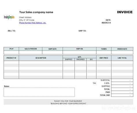 Image result for Simple Invoice Template Excel