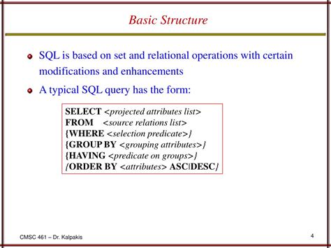 Basic Structure of SQL Queries に対する画像結果