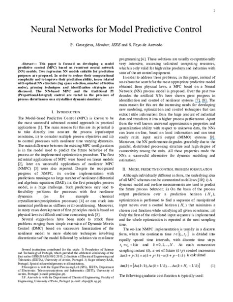 Toradh íomhá ar Neural Network Model Predictive Control