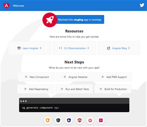 Azure Static Web App માટે ઇમેજ પરિણામ