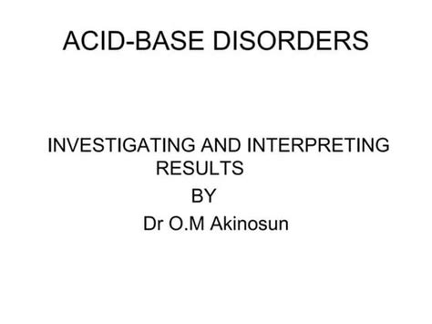 Image result for Acid-Base Balance Disorders
