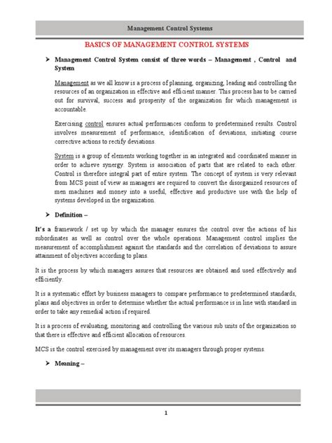 Image result for Management Control Systems Examples India