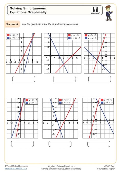 Image result for Solve Simultaneous Equations Worksheet