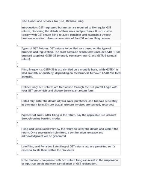 Bildergebnis für GST Return Form