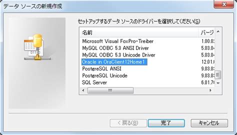 ODBC-Oracle に対する画像結果