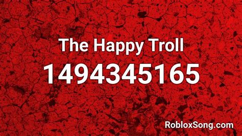 Afbeeldingsresultaten voor Troll Song ID Code Roblox