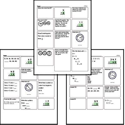 Afbeeldingsresultaten voor 2nd Grade Math Assessment Test Printable