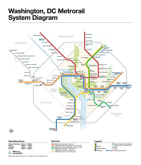 Washington Metro System Map に対する画像結果