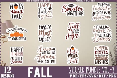 Image result for Fall Sticker Ideas