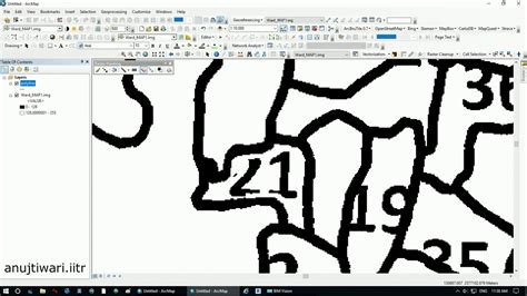 Toradh íomhá ar ArcGIS Vectorization