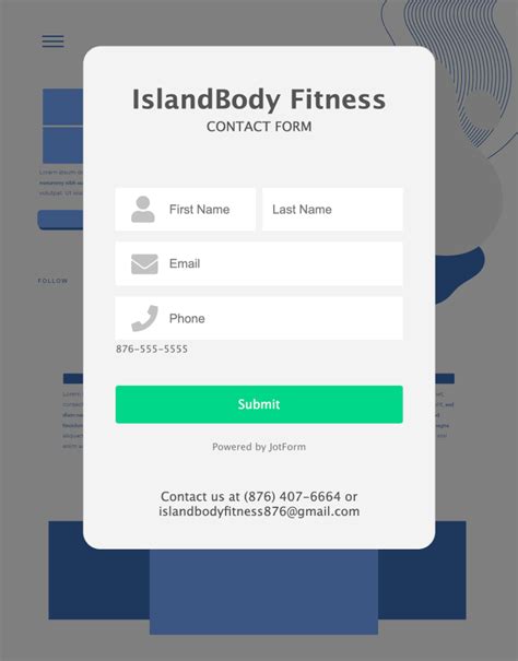 Toradh íomhá ar Pop Up Contact Form HTML
