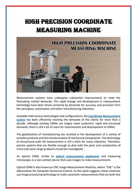 Image result for Coordinate Measuring Machine Hal