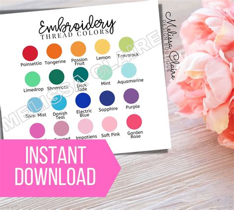 Afbeeldingsresultaten voor Thread Art Embroidery Variegated Thread Color Chart