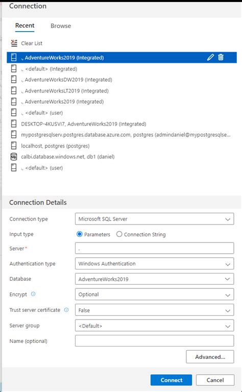 Image result for Azure Data Studio Local Database
