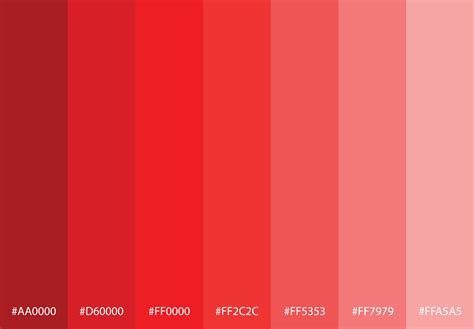 Image result for Red Color Gradient Palette