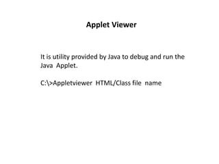 Image result for Java Applet Viewer