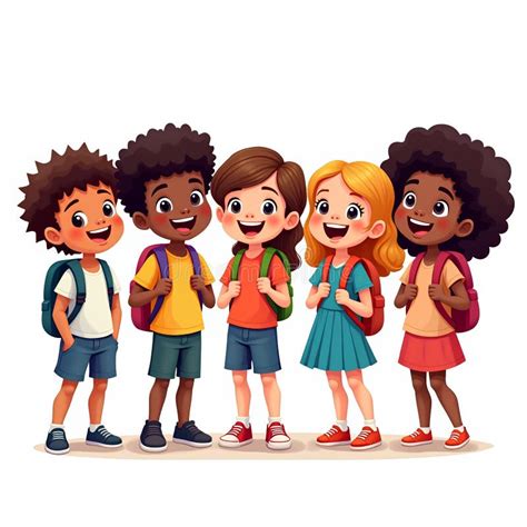 Toradh íomhá ar Group Learning Cartoon