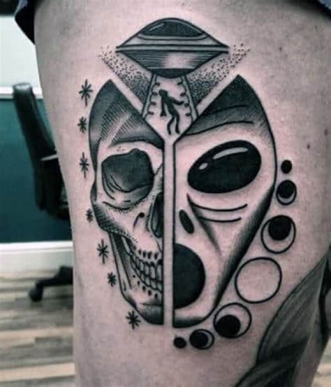 Image result for Alien Skull Tattoo Drawings