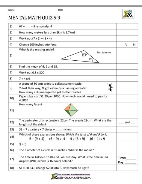 Image result for Grade 5 Math Questions